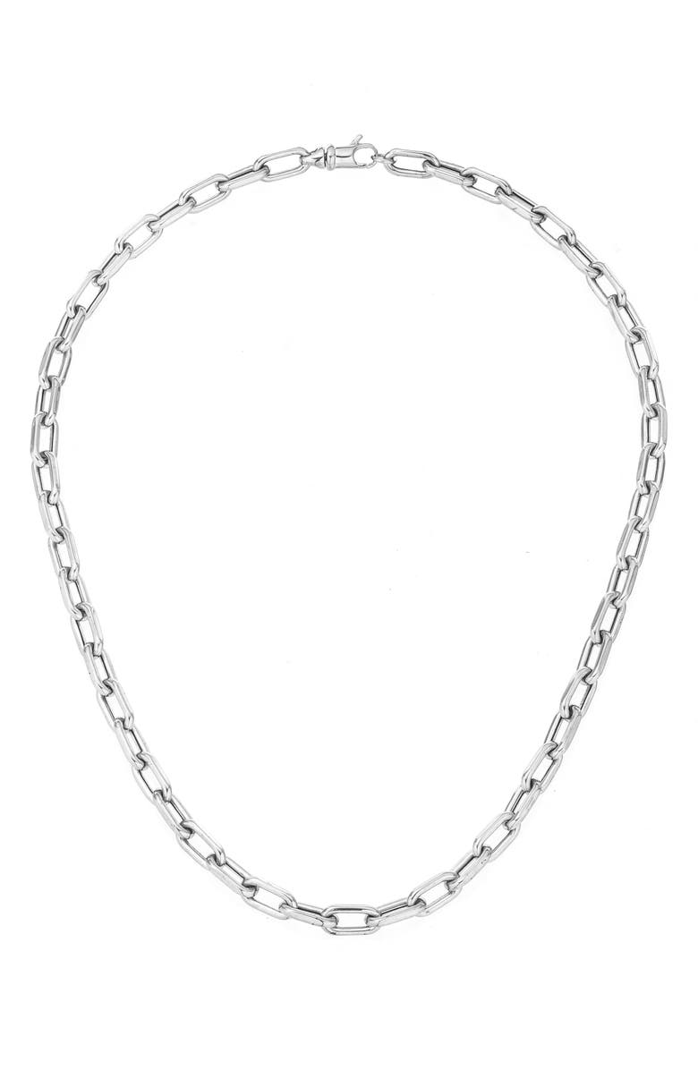 Adina Reyter Italian Chain Link Necklace, 5.3mm, Alternate, color, Silver