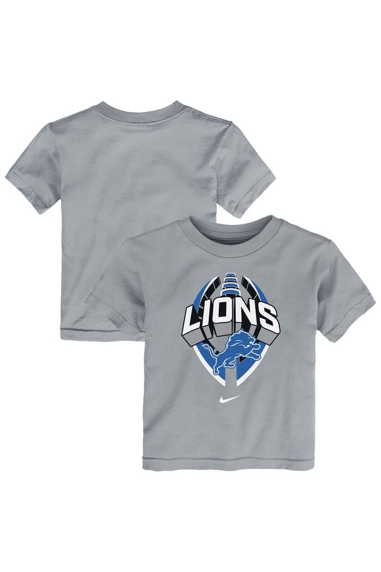 Toddler Nike Gray Detroit Lions Icon Legend T-Shirt, Main, color, Gray