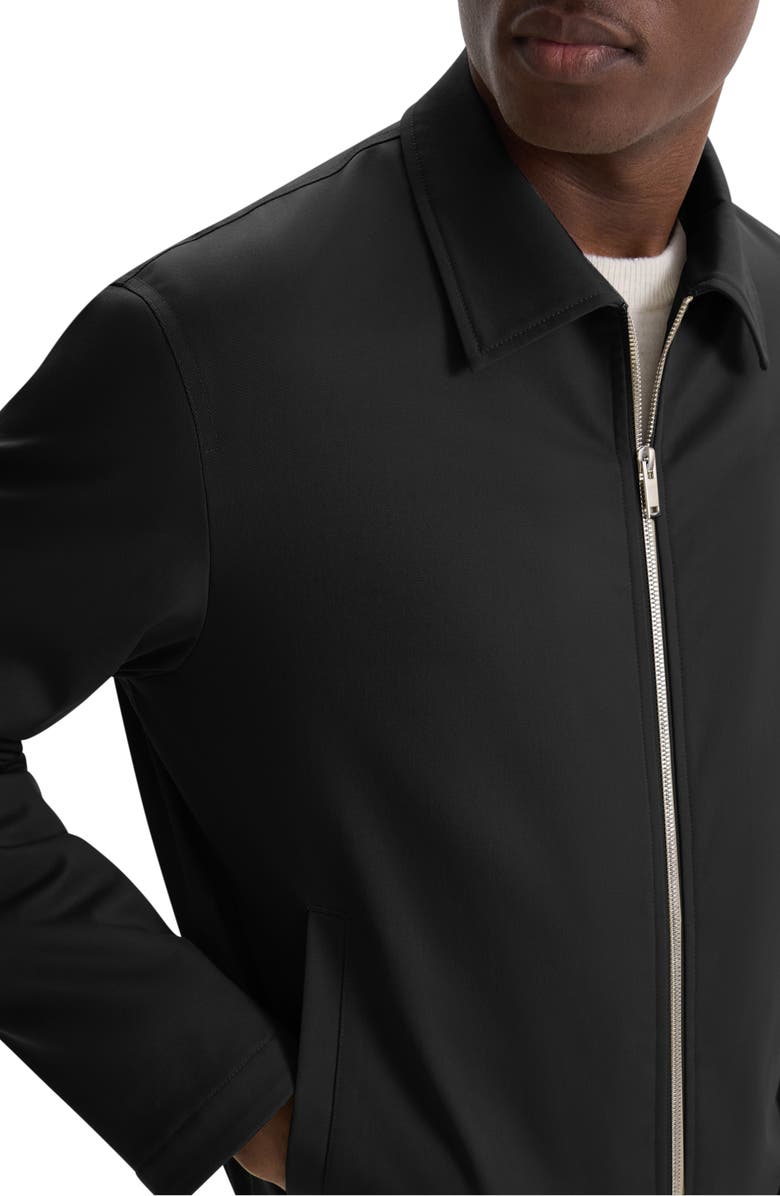 Theory Cotton Twill Zip Cuff Bomber Jacket, Alternate, color,
