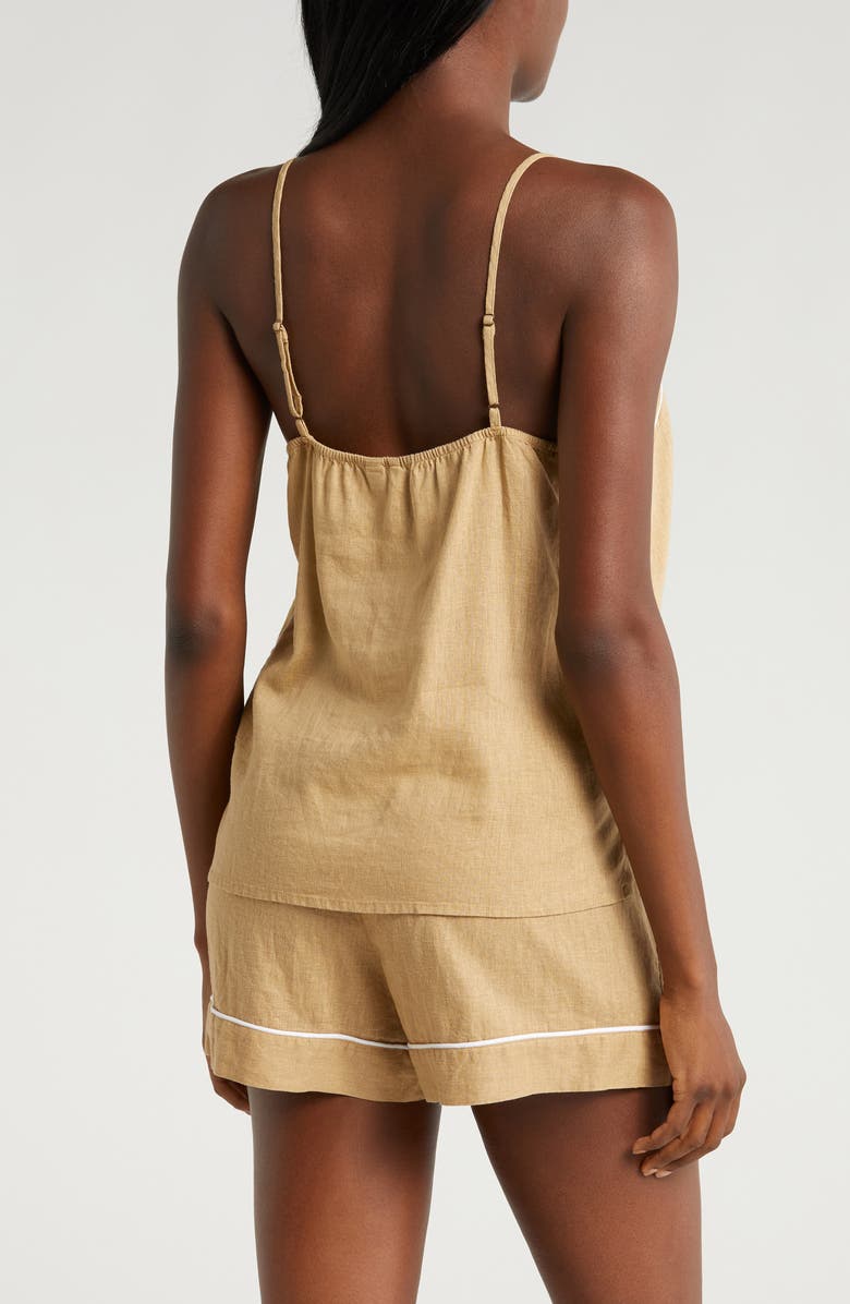 Nordstrom Vacation Linen Blend Short Pajamas, Alternate, color, 