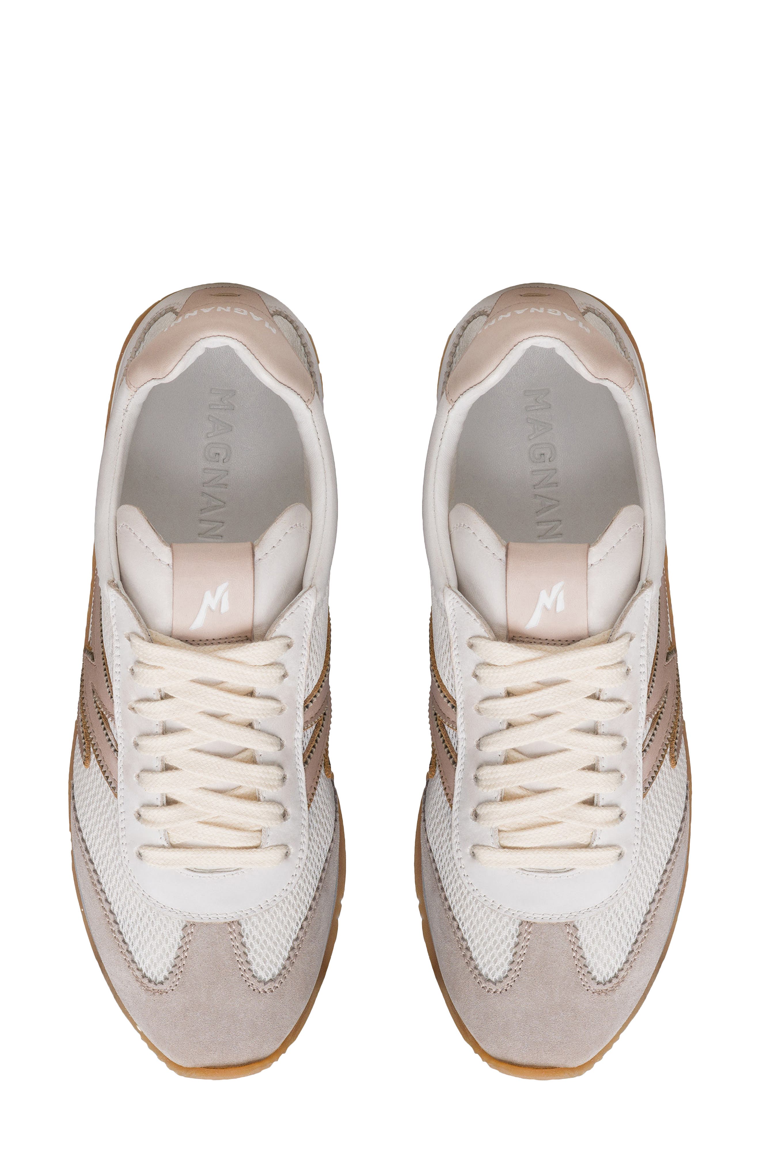 Magnanni Lizzy Sneaker, Alternate, color, White And Bone