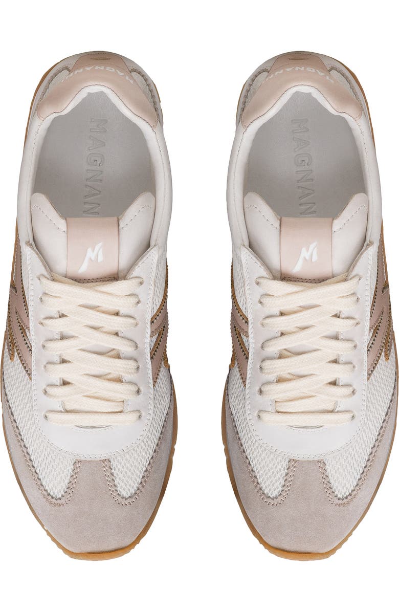 Magnanni Lizzy Sneaker, Alternate, color, White And Bone