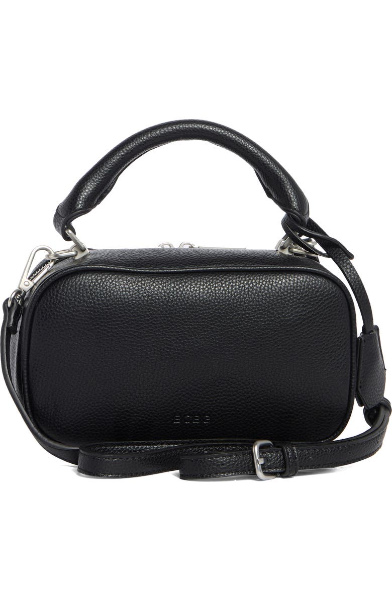 BCBG Mini Top Handle Zip Crossbody Bag, Alternate, color, Black