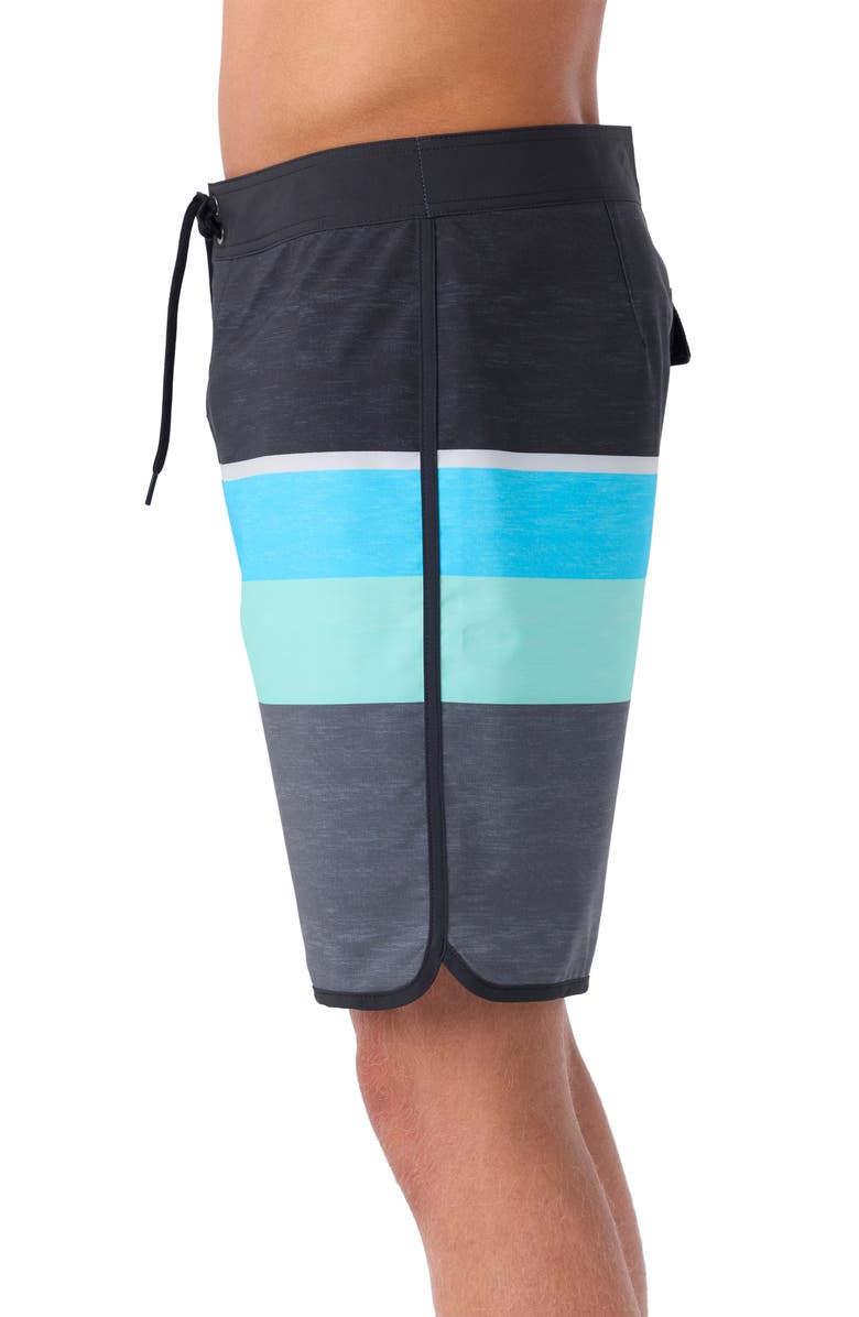 O'Neill Lennox Scallop Stripe Board Shorts, Alternate, color,