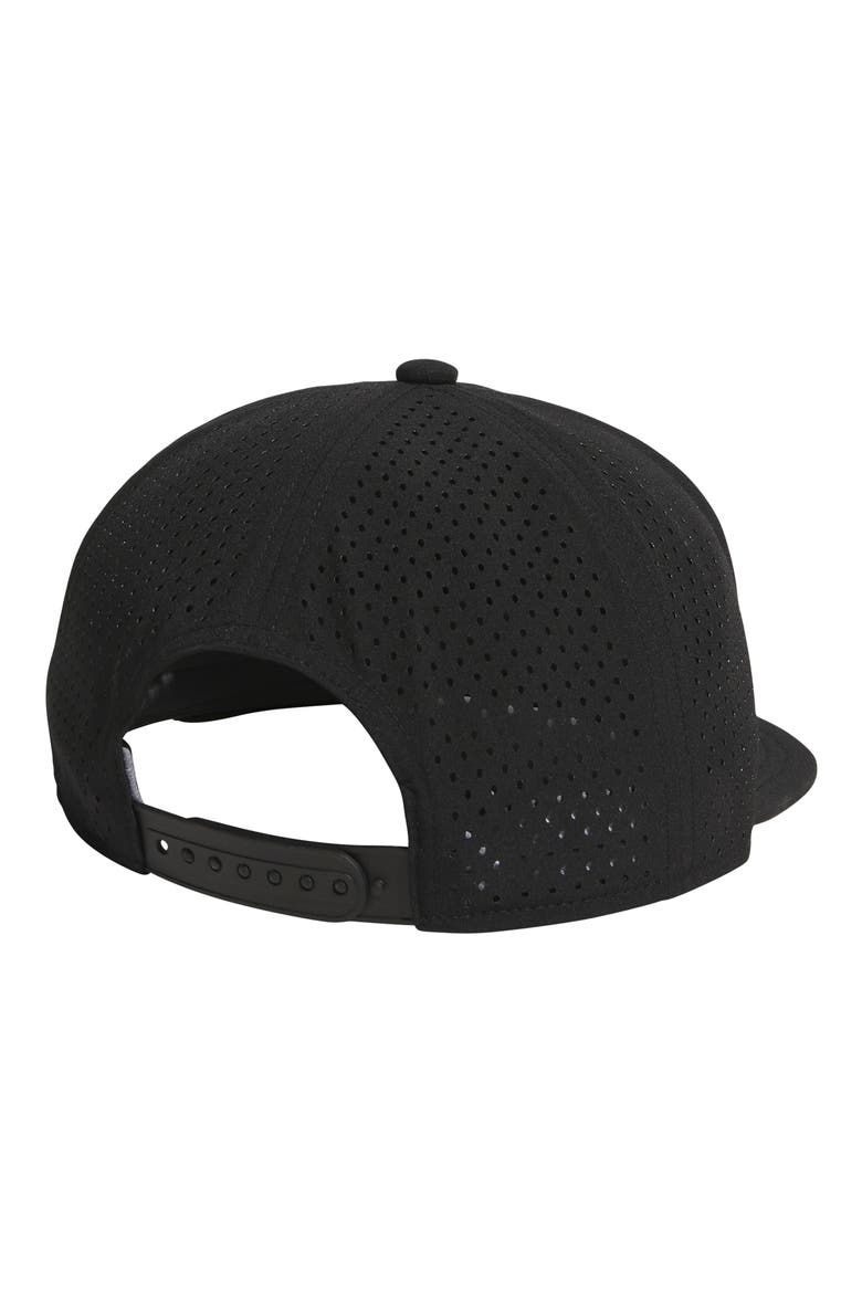 Floatie Trefoil Snapback Baseball Cap, Alternate, color, BLACK/ WHITE