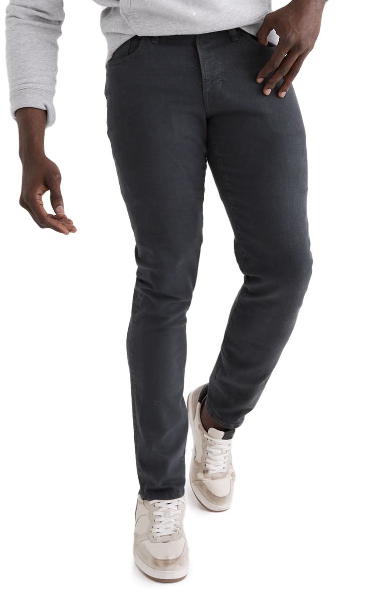 Madewell Men's Garment Dyed Athletic Slim Jeans, Alternate, color, Thunder Cloud