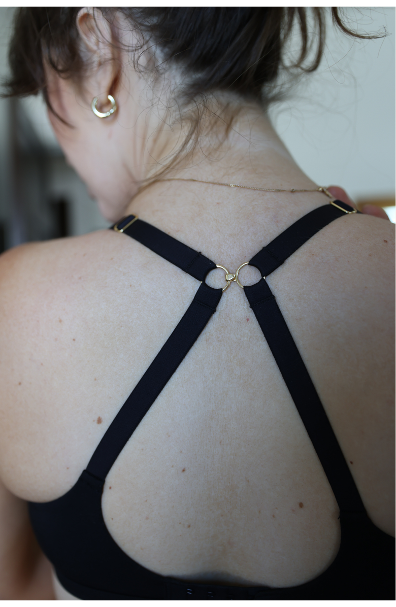 Embrace Lounge Nursing Bra, Alternate, color, Black