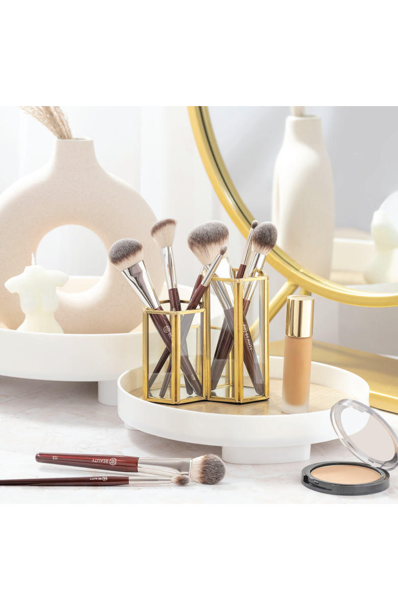 BK Beauty Core Line Extension Face Brush Set, Alternate, color, Burgundy