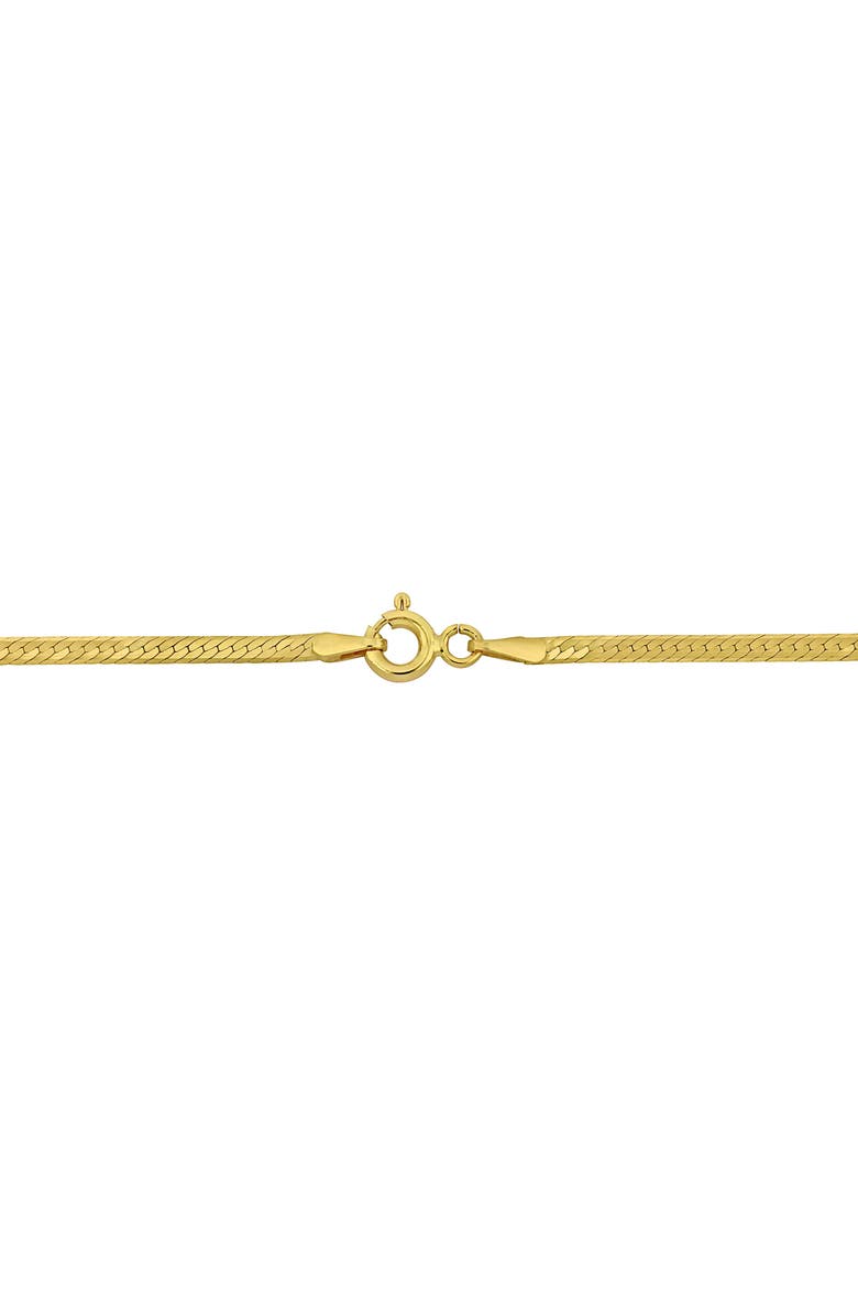 DELMAR Herringbone Chain Necklace, 2mm, Alternate, color,