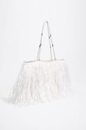 Bimba y Lola Large Raffia-Effect Shopper Bag