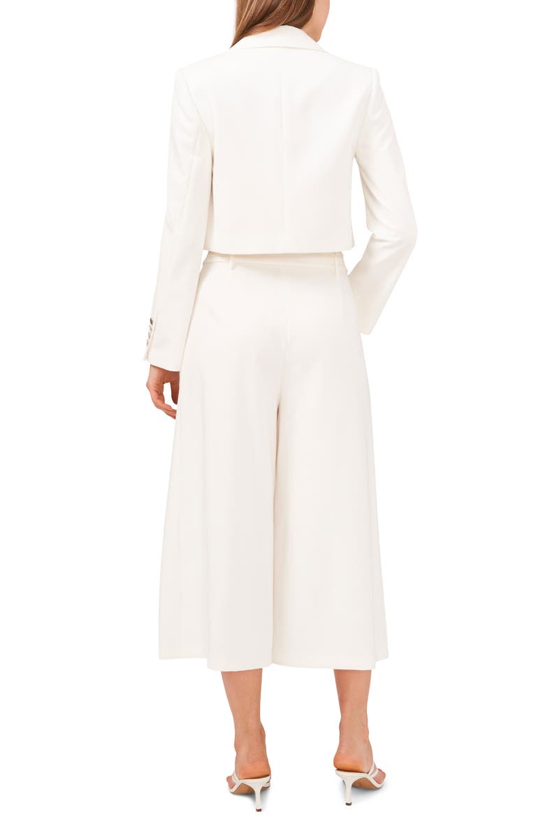 Vince Camuto Washed Twill Crop Blazer, Alternate, color, New Ivory