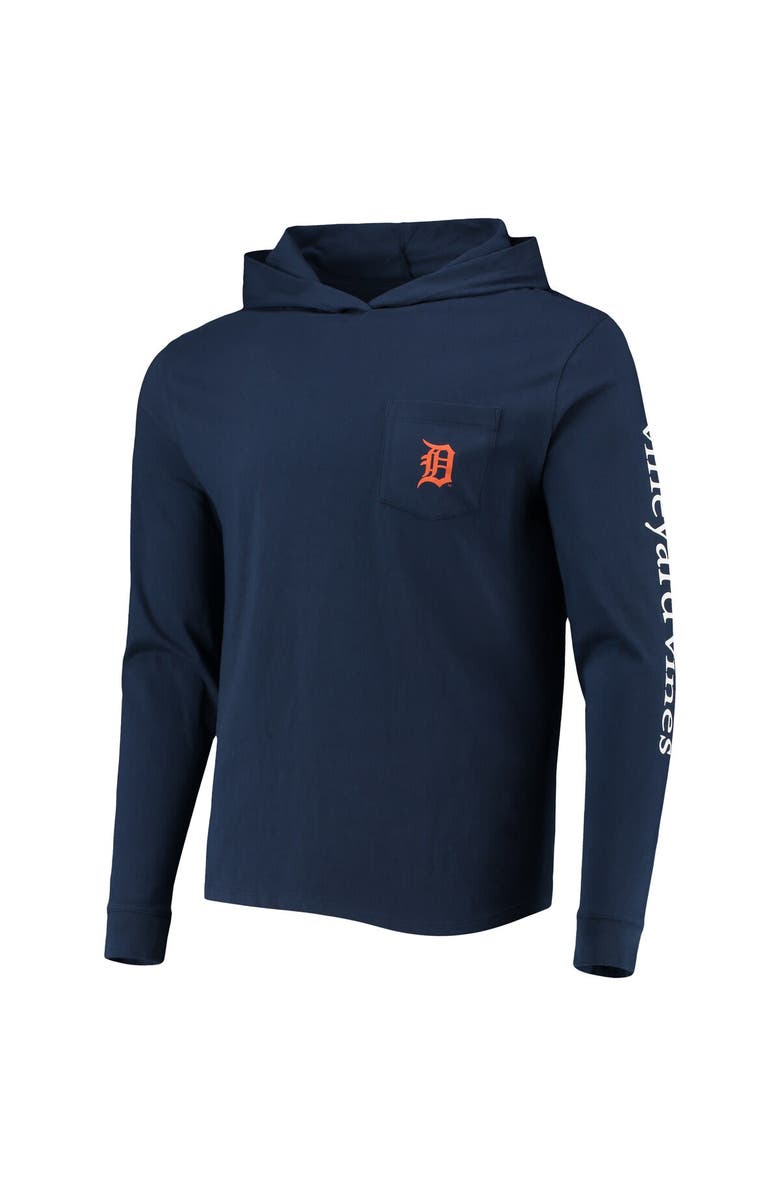 vineyard vines Men's Vineyard Vines Navy Detroit Tigers Long Sleeve Hoodie T-Shirt, Alternate, color, 