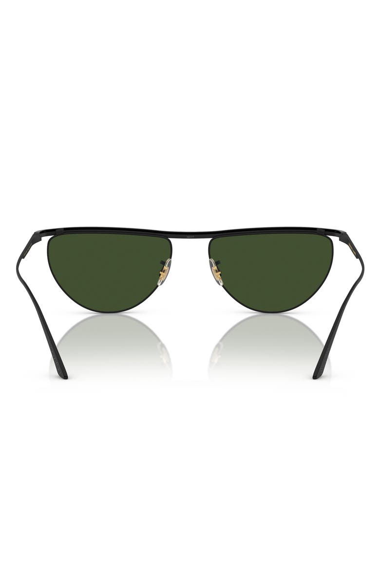 Oliver Peoples x KHAITE 1984C 56mm Irregular Sunglasses, Alternate, color, Black Green