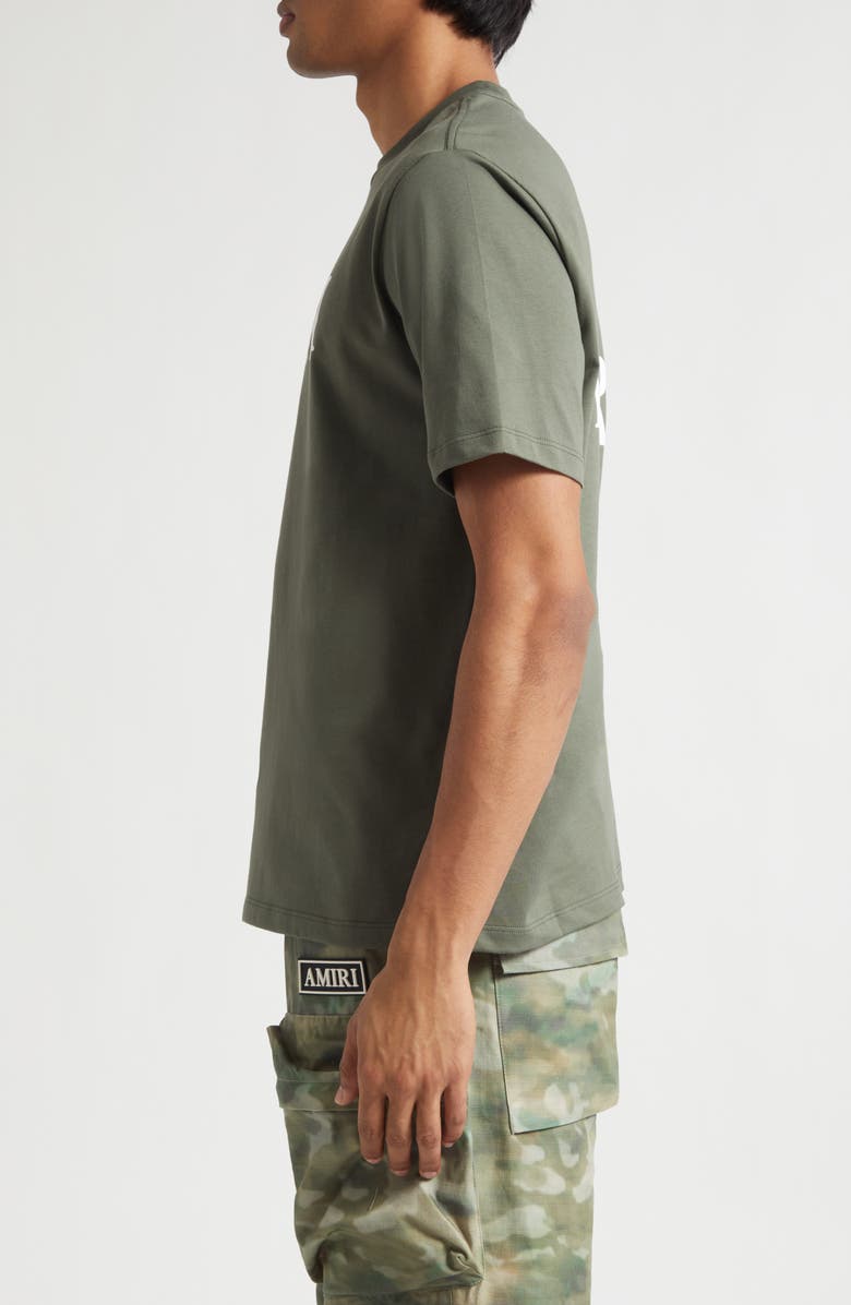 AMIRI MA Core Logo Graphic T-Shirt, Alternate, color, Dark Sage