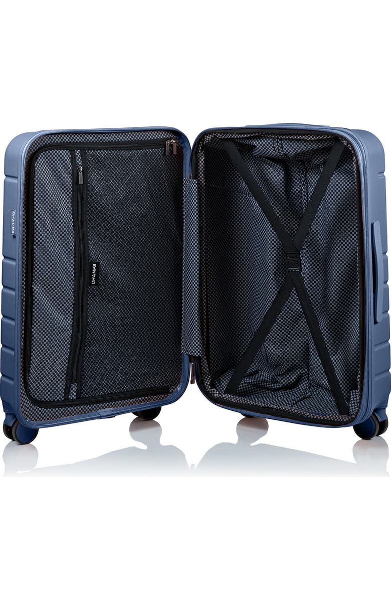 CHAMPS Spinner Suitcase 3-Piece Luggage Set, Alternate, color,