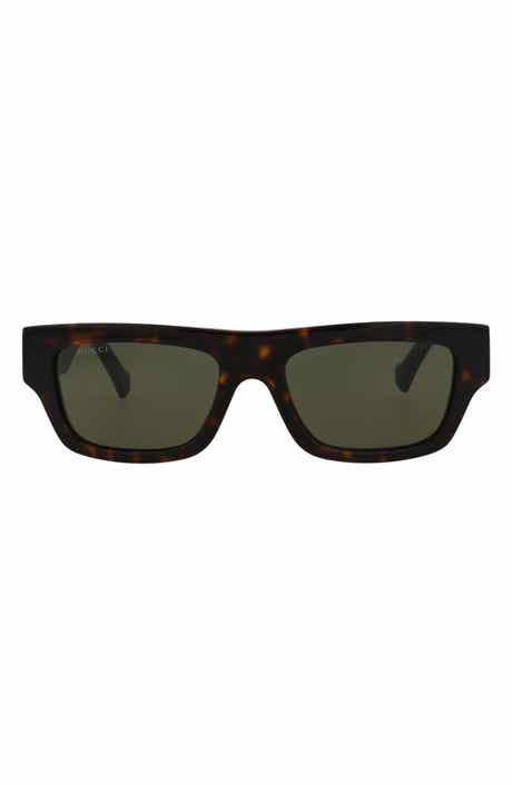 Gucci Novelty 55mm Rectangular Sunglasses