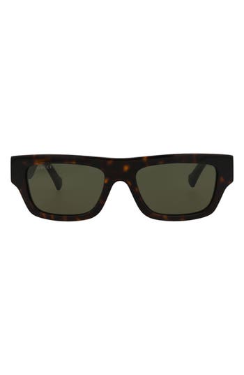 Gucci Novelty 55mm Rectangular Sunglasses