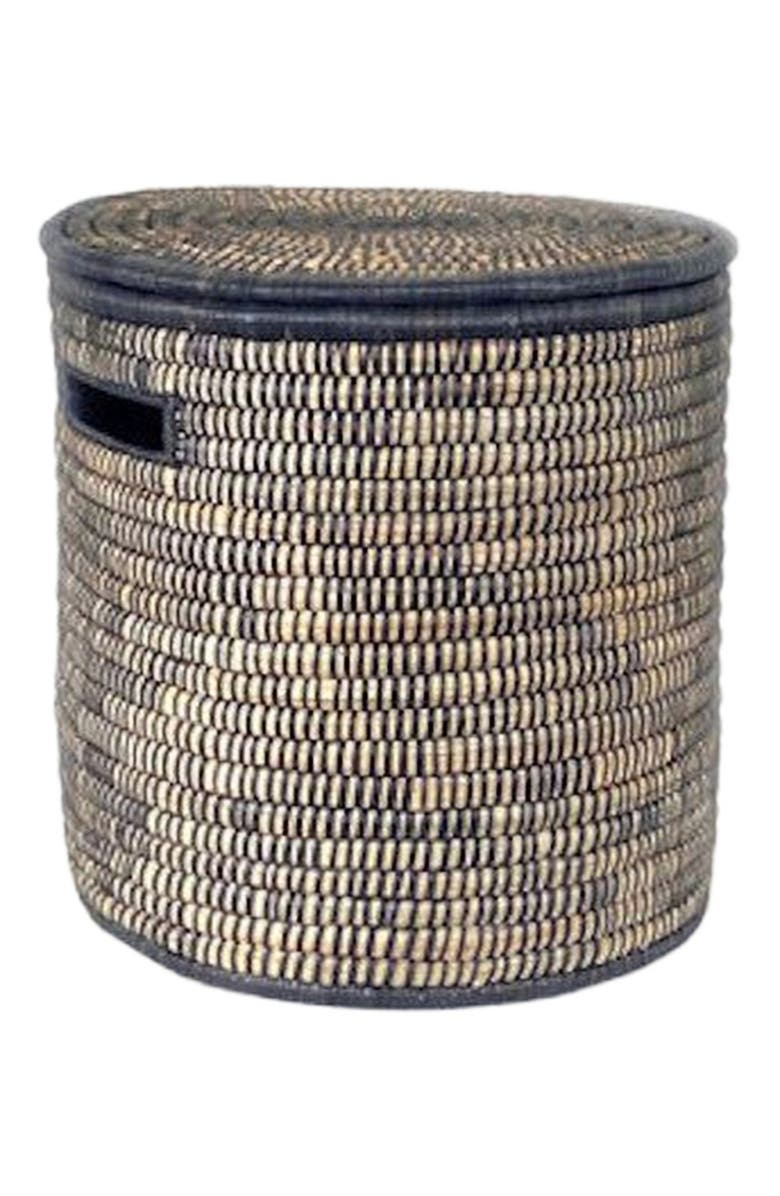 Mbare Black Malawi Basket, Alternate, color, Black