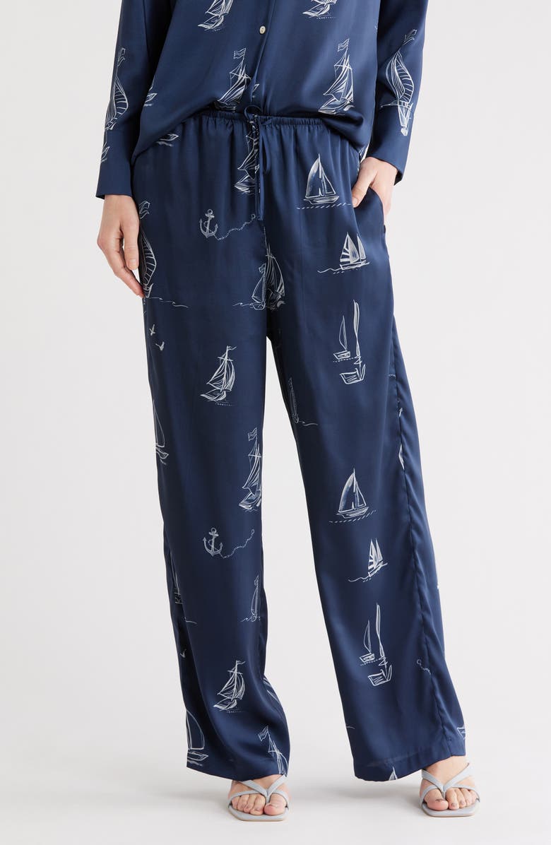 Rails Damani Sailboat Pants, Main, color, Sailboats