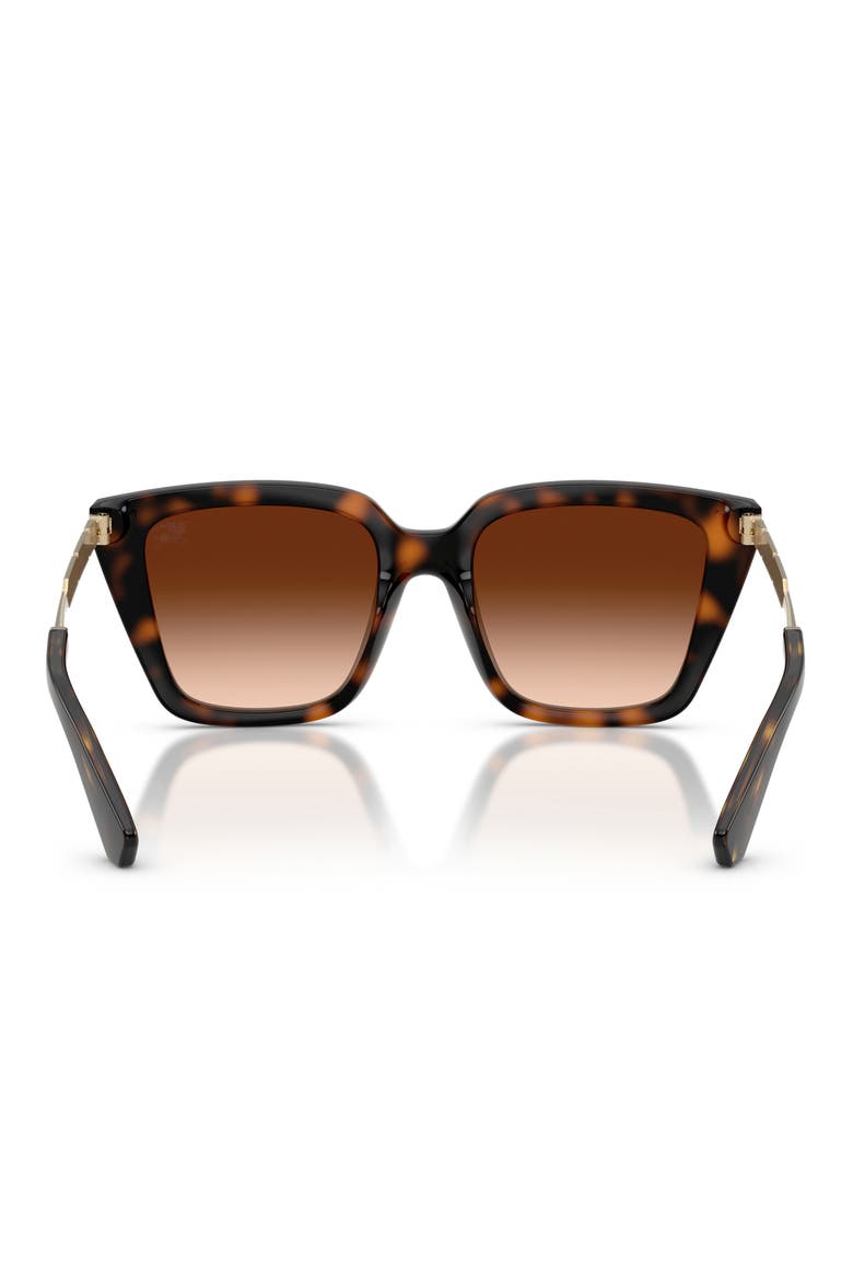 52mm Square Sunglasses, Alternate, color, DARK HAVANA / BROWN GRADIENT