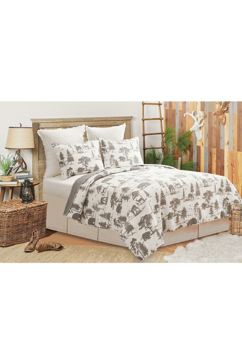Henderson Hideaway Cotton Quilt Set  - Reversible and Machine Washable, Alternate, color, Beige