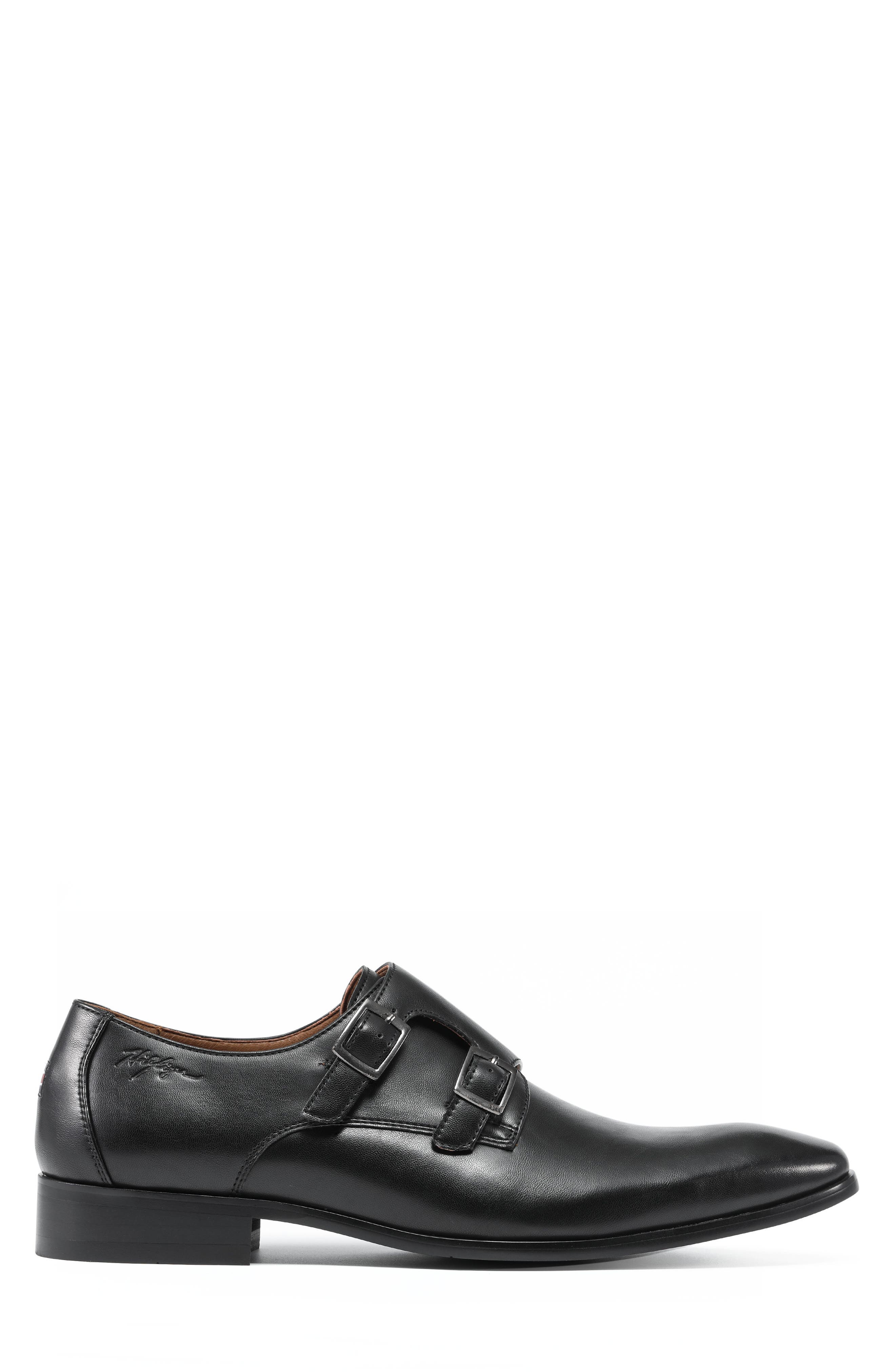 Tommy Hilfiger Summy Double Monk Strap Shoe, Alternate, color, Black