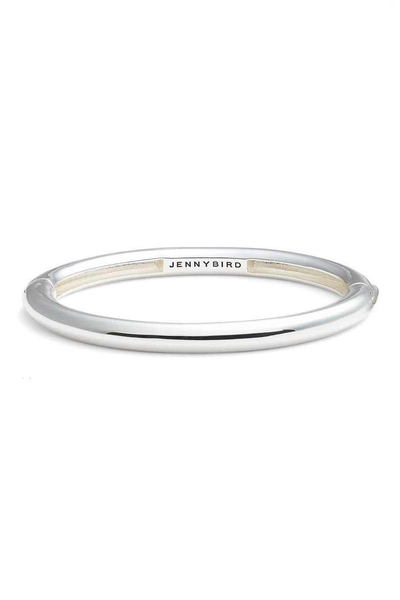 Gia Bangle Bracelet, Main, color, HIGH POLISH SILVER