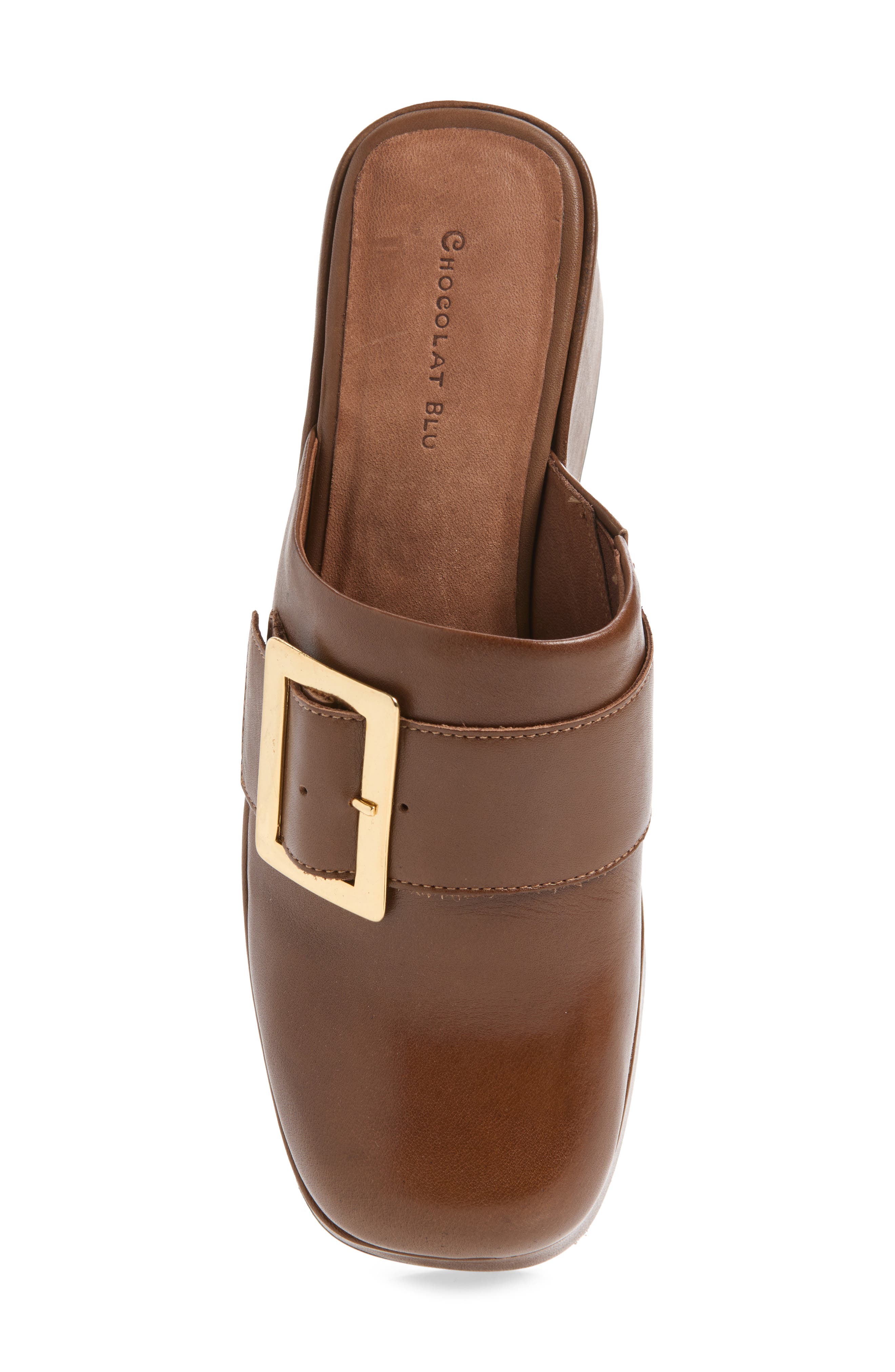 Haze Platform Mule, Alternate, color, BROWN LEATHER