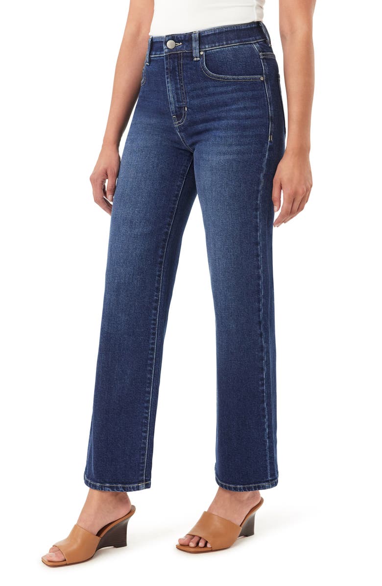 CURVE APPEAL Coffee Date 28.5-Inch High Waist Straight Leg Jeans, Alternate, color, Celeste