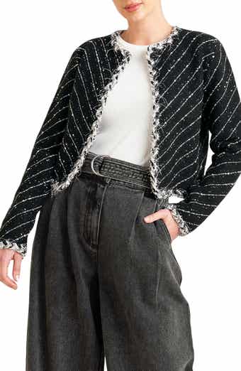 FREEMARKET Crop Knit Jacket