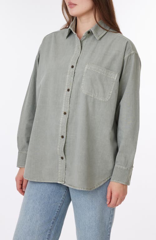 C&c California C & C California Alaina Sunwashed Relaxed Button-up Shirt In Dried Sage