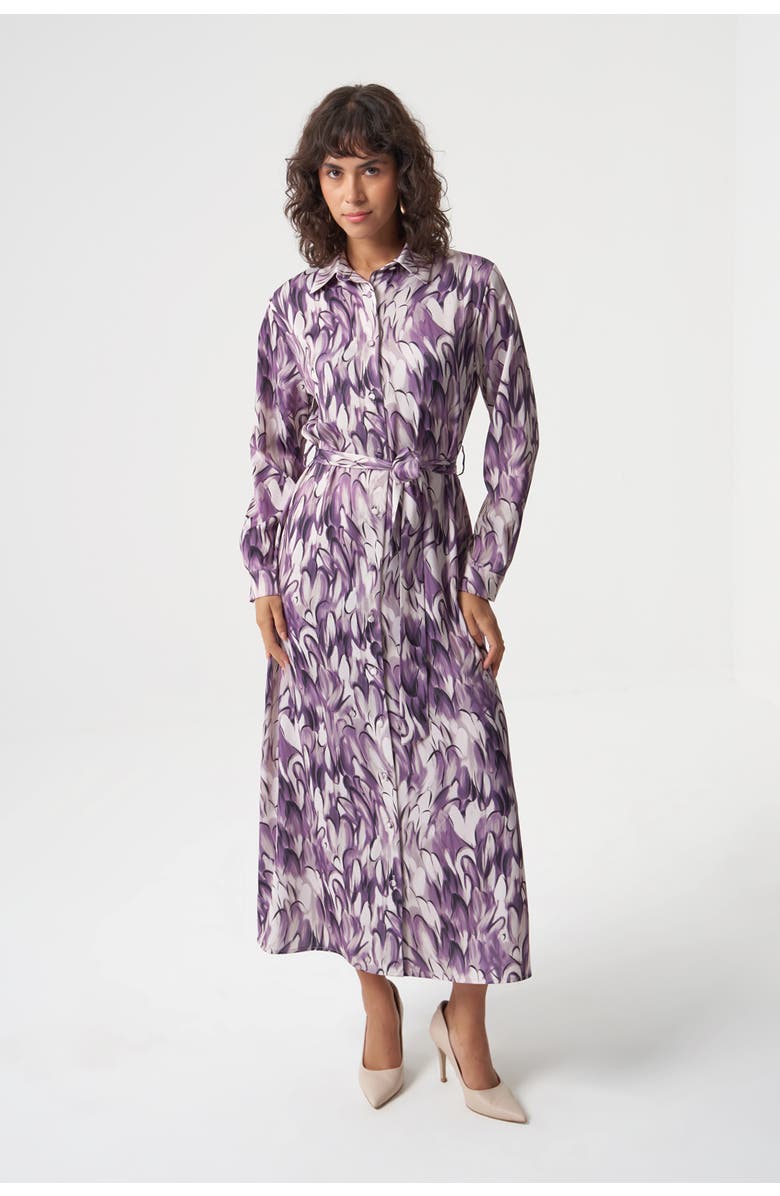 Mizalle Ellips Patterned Shirt Dress, Main, color, Patterned