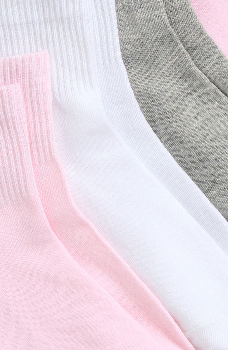 Capelli New York Kids' Pretty Solids Assorted 8-Pack Quarter Socks, Alternate, color, Multi Co