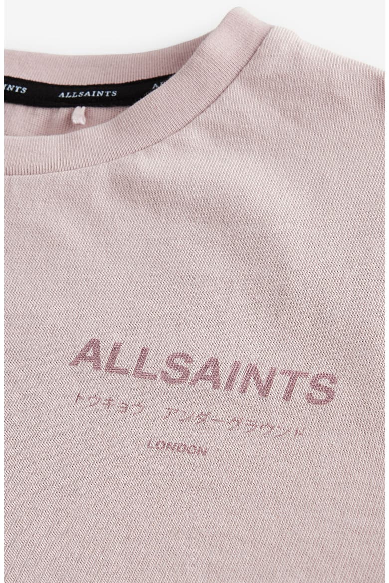 Kids' Underground Logo Metallic Cotton Graphic T-Shirt, Alternate, color, PINK