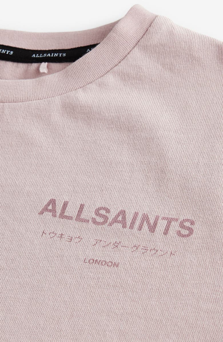 smALLSAINTS by ALLSAINTS Kids' Underground Logo Metallic Cotton Graphic T-Shirt, Alternate, color,