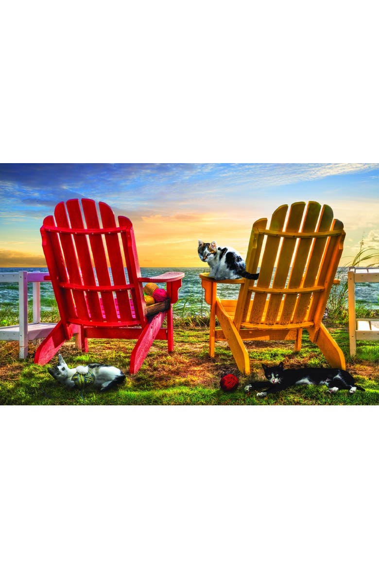 Cat Nap at the Beach 1000 piece Jigsaw Puzzle for Adults, Alternate, color, Multicolor