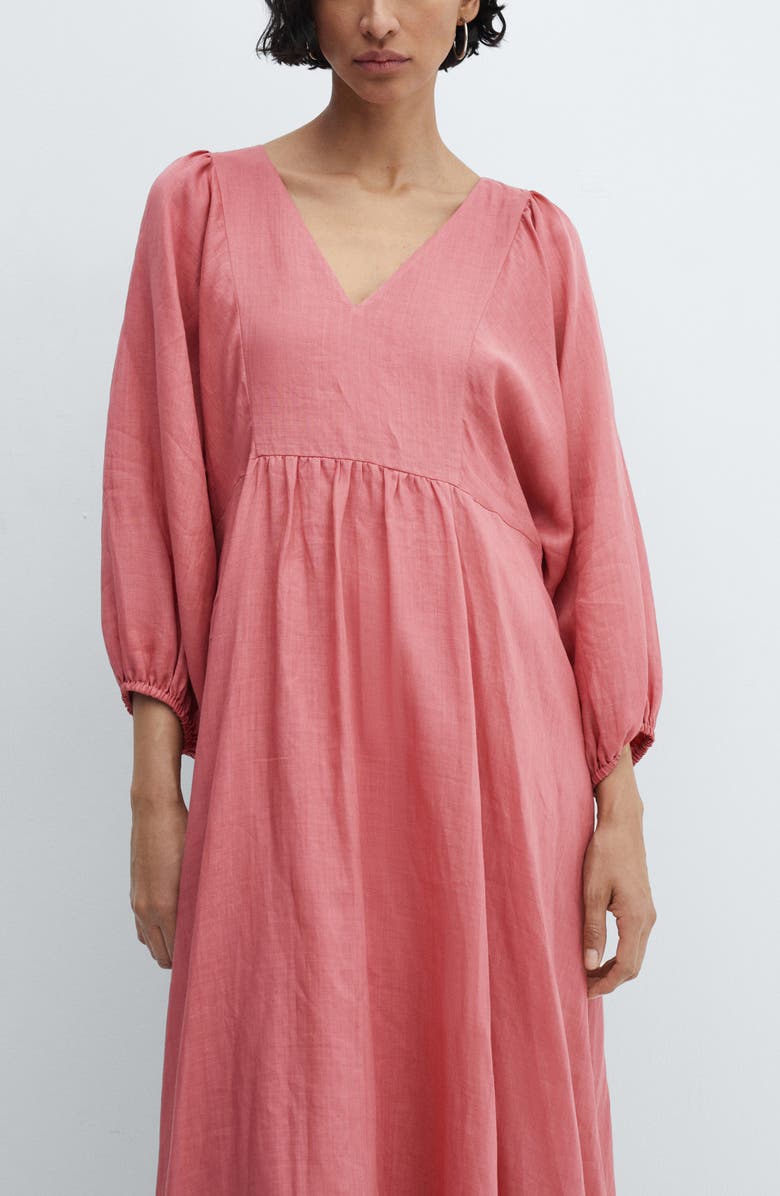 MANGO V-Neck Maxi Dress, Alternate, color, 