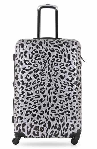 Designer Art 20-Inch Leopard Hardside Spinner Suitcase
