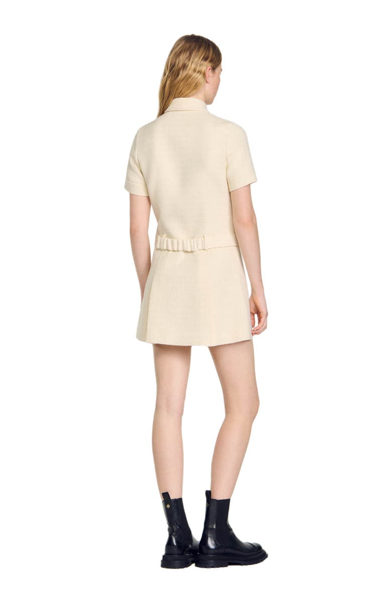 SANDRO Short tweed dress, Alternate, color, 
