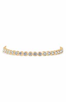 CZ by Kenneth Jay Lane Bezel Cubic Zirconia Tennis Bracelet