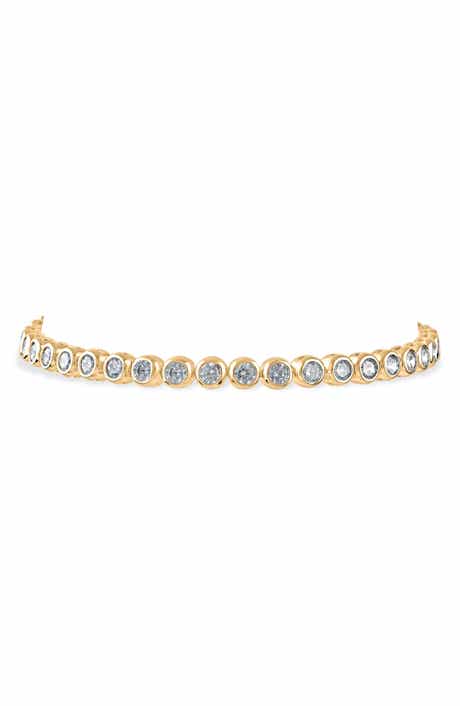 CZ by Kenneth Jay Lane Bezel Cubic Zirconia Tennis Bracelet
