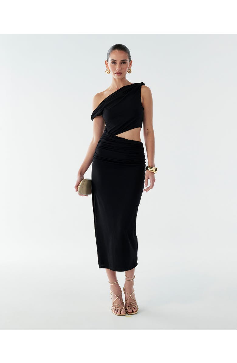 BWLDR Maree Dress, Main, color, Black