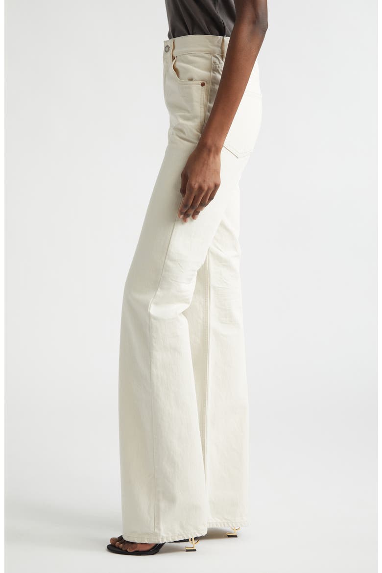 '70s High Waist Bootcut Jeans, Alternate, color, ALMOND MILK