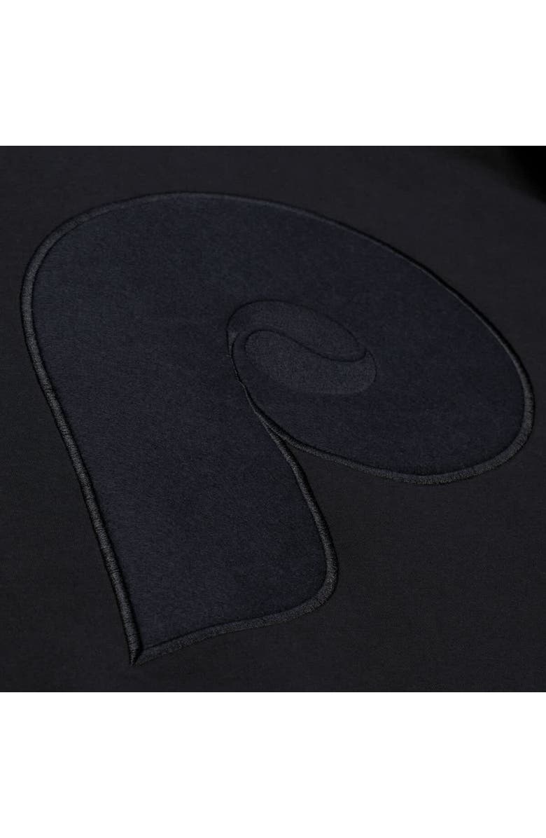 Mitchell & Ness Men's Mitchell & Ness  Black Philadelphia Phillies Phantom Fleece Crewneck Sweatshirt, Alternate, color, Black