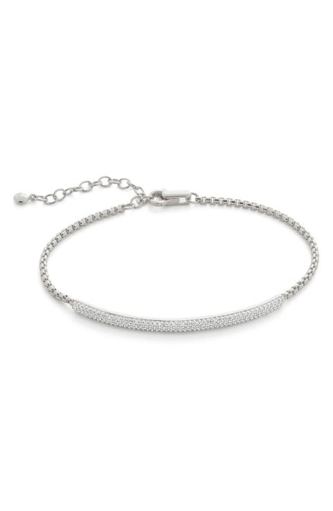 Fiji Pavé Diamond Mini Bar Bracelet