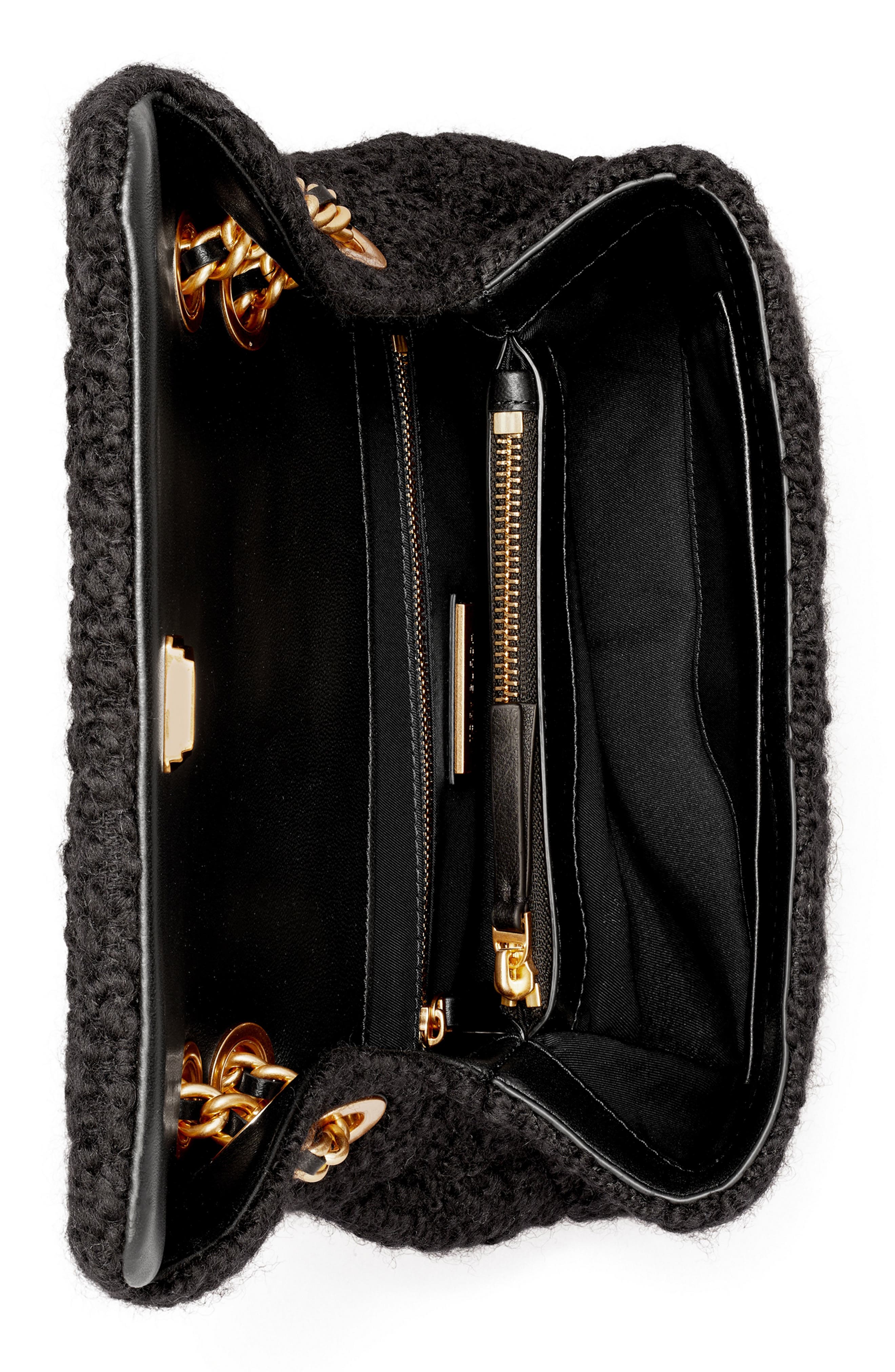 Tory Burch Small Fleming Bouclé Convertible Shoulder Bag, Alternate, color, 