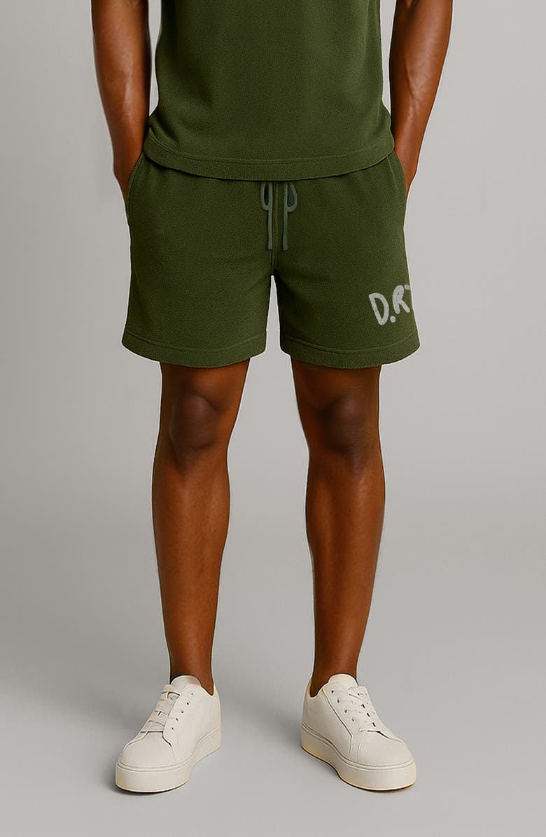 D.RT Classic Cotton Terry Shorts, Main, color, Green