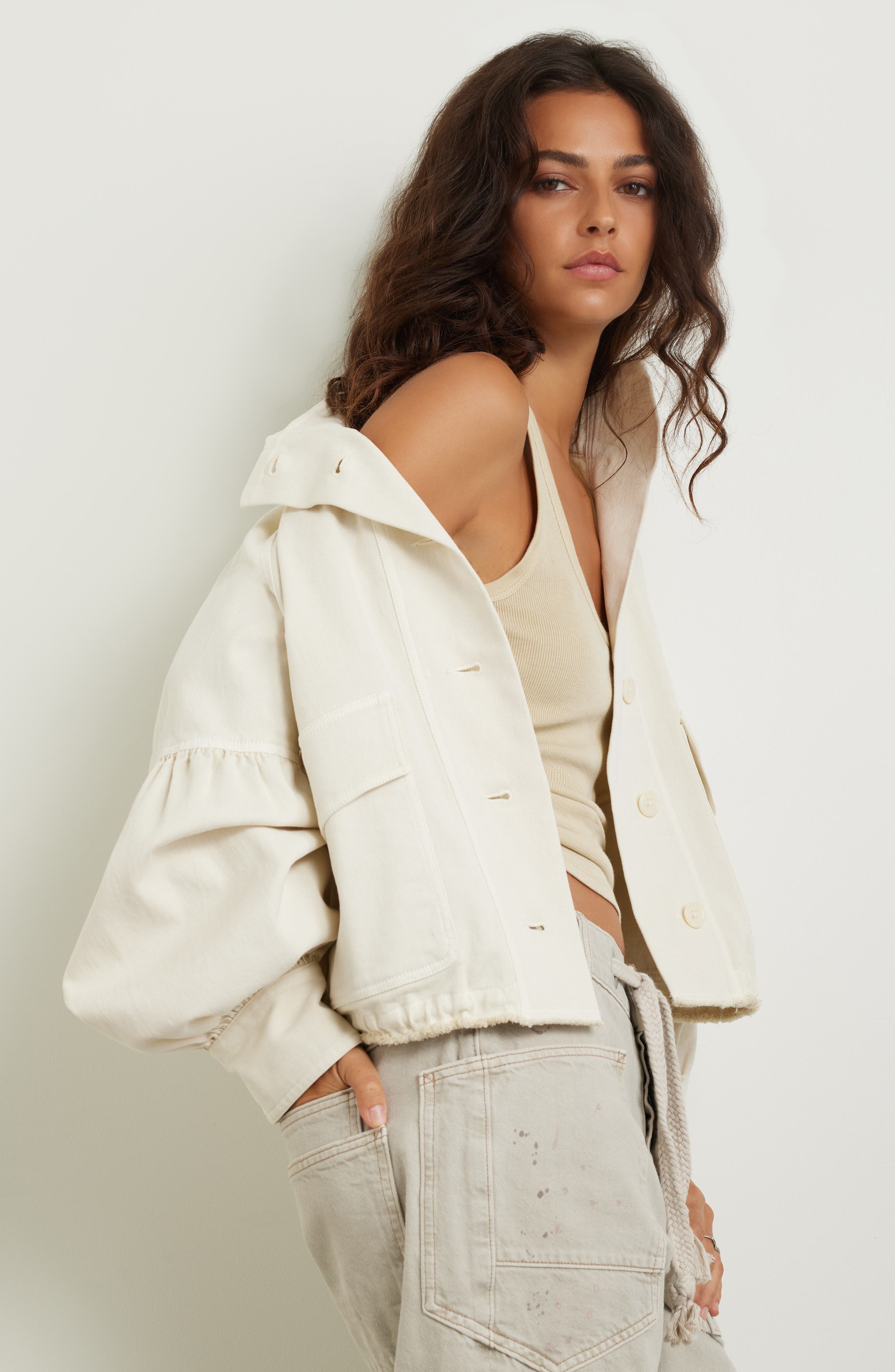 Женские Treasure & Bond Blouson Twill Utility Jacket — фото 8