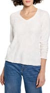 NZT by NIC+ZOE Lace Cotton V-Neck T-Shirt
