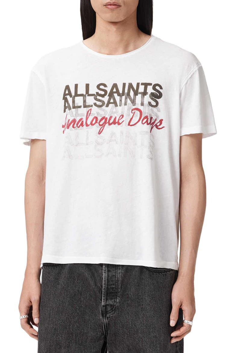 Graphite Graphic T-Shirt, Main, color, OPTIC WHITE
